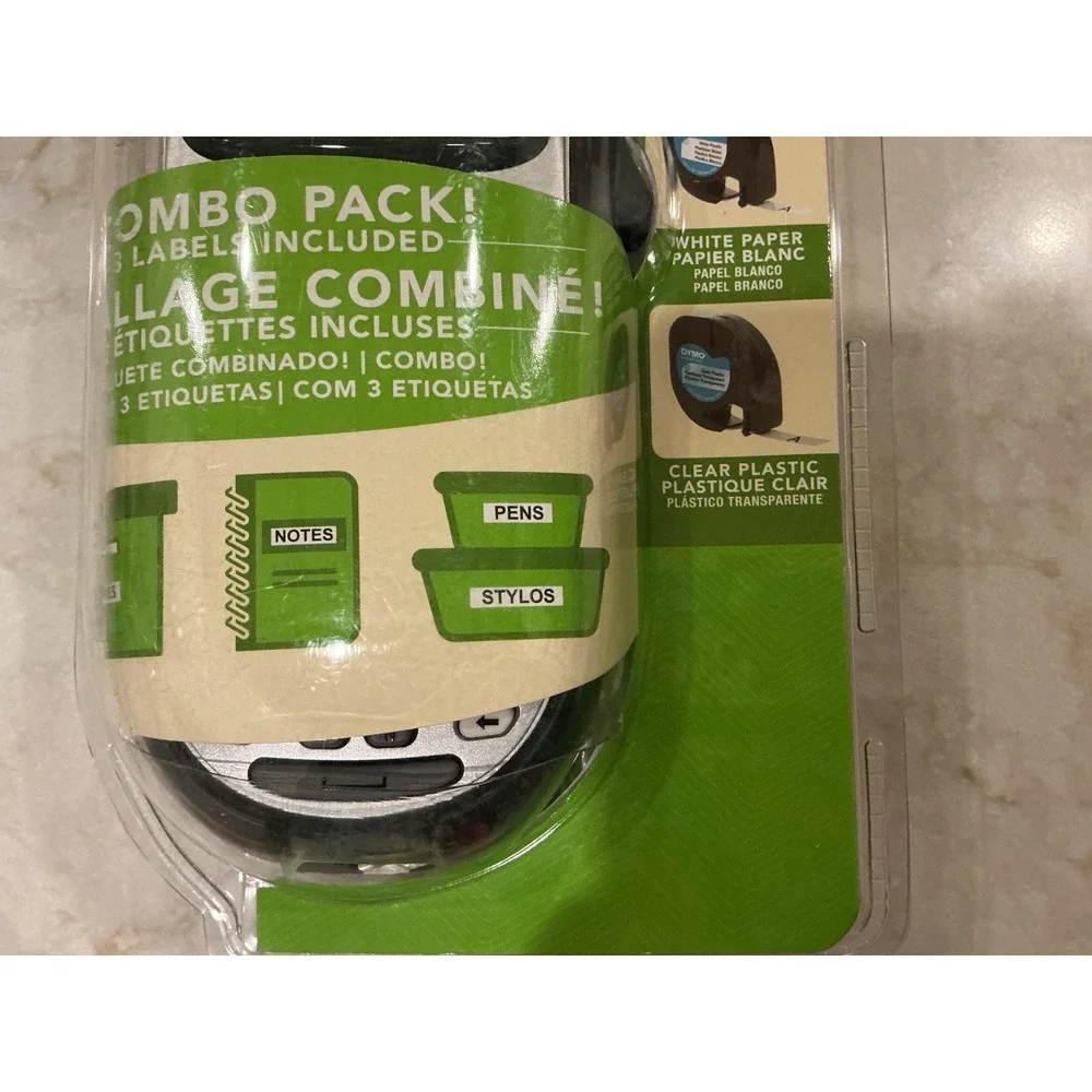 DYMO LetraTag 100H Plus Label Maker Combo Pack with 3 Label‎ Refills New